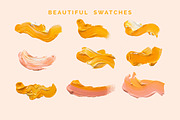 Paint Strokes - Orange Cream, a Graphic by AestheticDomain (Thumbnail 2 of 6)