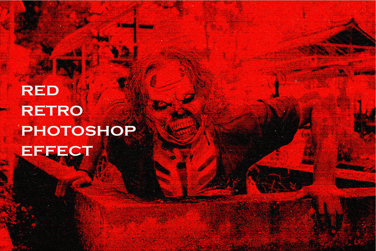 Red Retro photo effect, Photoshop, an Action Add-On by Chipshpow Graphics (Photo 1 of 3)