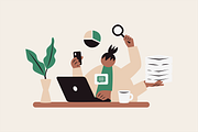 Workaholic Life Illustration, a Work Illustration by Jump Studio (Thumbnail 9 of 10)