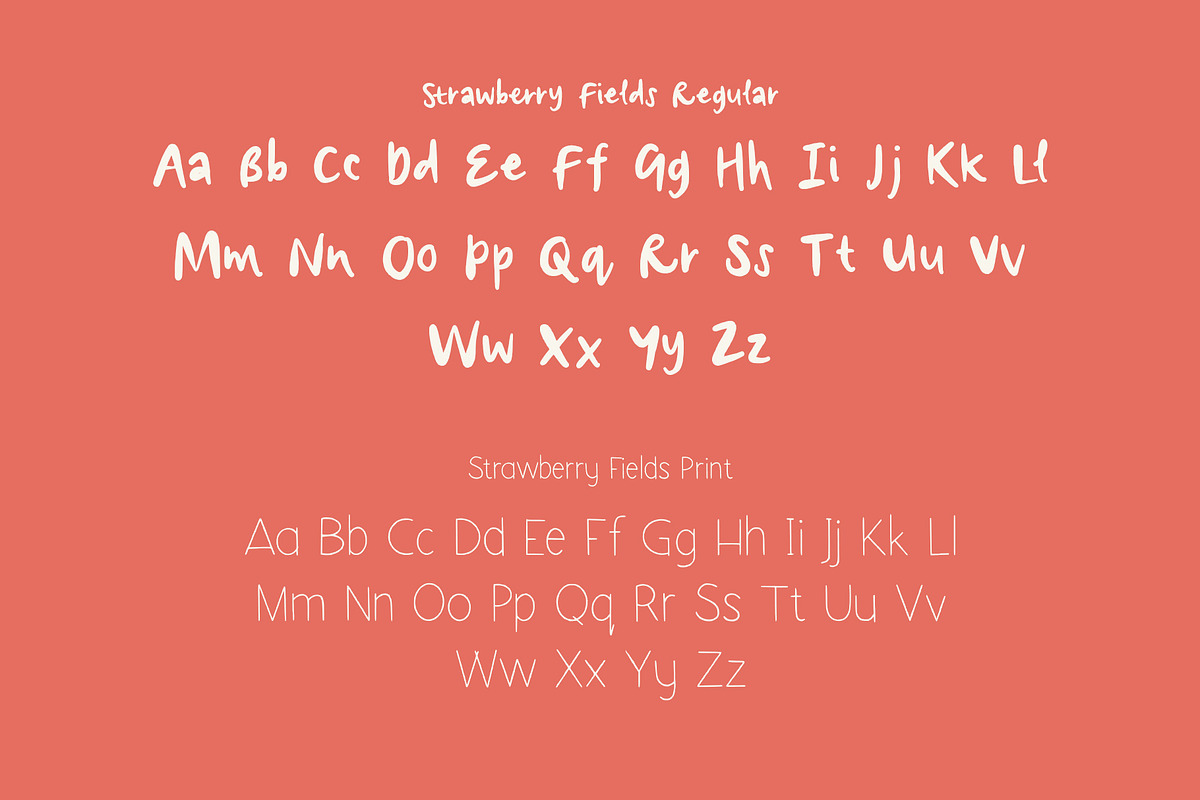 Strawberry Fields Font Duo preview 2