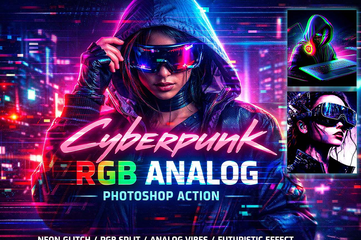 3 Premium Analog FX Ps Action Bundle, an Action Add-On by Studio Retouch (Photo 5 of 10)
