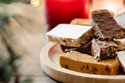 Assorted traditional Christmas nougat on wooden plate, a Food & Drink Photo by etorres69 (Thumbnail 1 of 2)