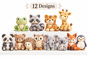 12 Pastel Animal Figurines STL, an Animal 3D Model by Layerology (Thumbnail 2 of 3)