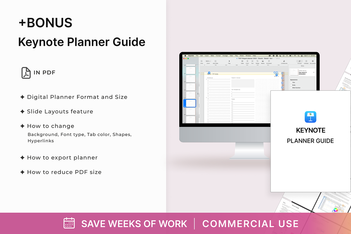 PLR Undated Digital Planner, a Design Template by Makii Templates (Photo 6 of 6)