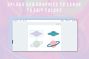 Clipart: Iridescent Galaxy Kit, a Texture Illustration by Liseno Designs (Thumbnail 6 of 7)