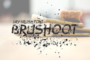 BRUSHOOT, a Font by Barkah (Thumbnail 1 of 4)