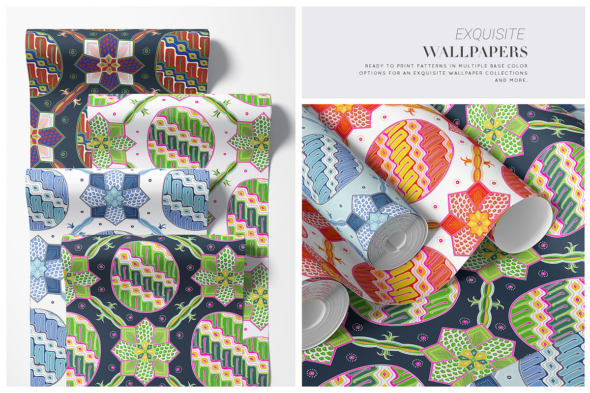 Nusari, Luxury Mod Batik-Vector Art!, a Pattern Graphic by TSTUDIO (Photo 9 of 14)