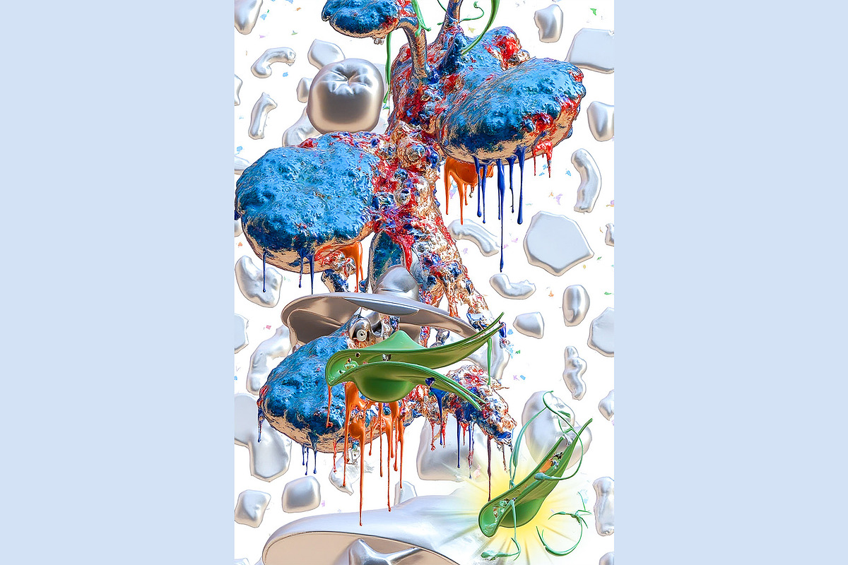 Abstract Liquid 3D Sculptures, a Decorative Illustration by StockVerse Creative (Photo 2 of 4)