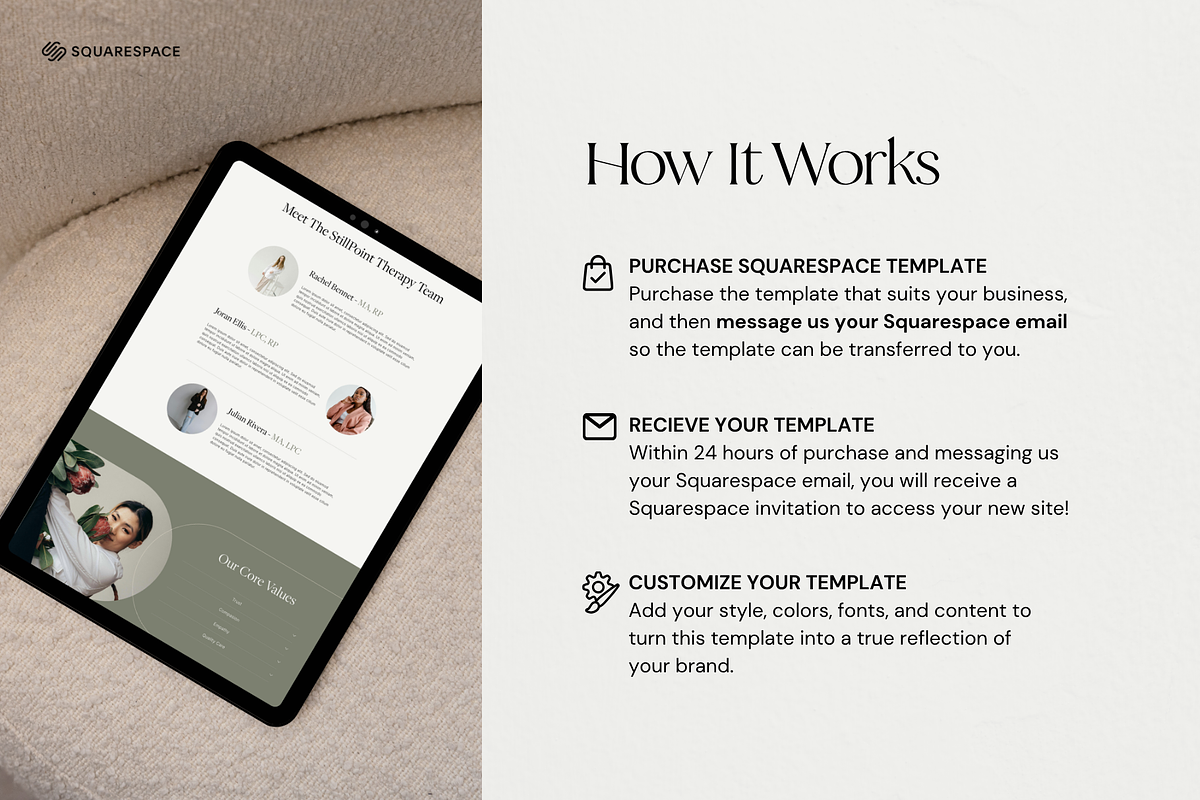 Squarespace Template for Therapists, a Squarespace Template by Breah Designs (Photo 7 of 10)