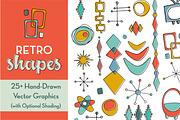 Retro Vector Shapes, an Object Graphic by Lena Elizer Art + Design (Thumbnail 1 of 4)
