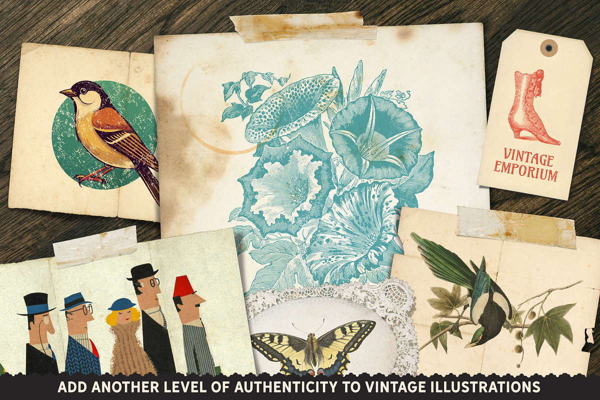Vintage Paper Ephemera Archive, a Texture Graphic by The Artifex Forge (Photo 3 of 18)