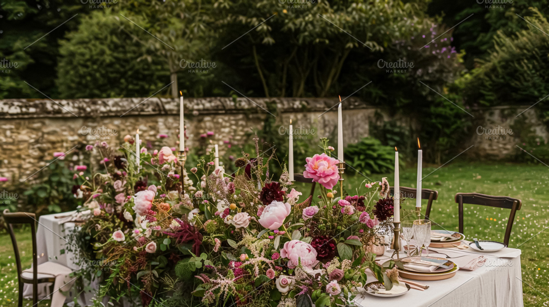 Wedding decoration with peonies, floral decor and event celebrat, a Photo by Studio ANNA