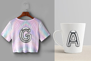 Chrome Alphabet PNG Clipart Pack, an Object Graphic by NataKa (Thumbnail 5 of 6)