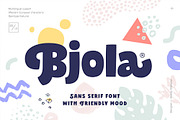 Bjola Sans Serif, a Sans Serif Font by Andrey Sharonov (Thumbnail 1 of 9)