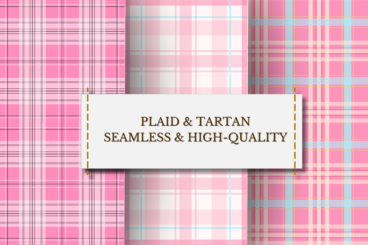 Pink Tartan Seamless Pattern, a Pattern Graphic by wind mill (Photo 1 of 3)