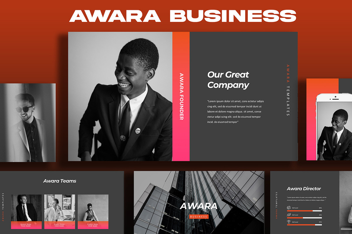 Awara Business Google Slides, a Presentation Template by Infinity Vector Studio (Photo 5 of 5)