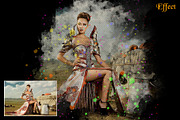 Mixed Watercolor Photoshop Effect, an Action Add-On by CraftingStudio (Thumbnail 2 of 6)