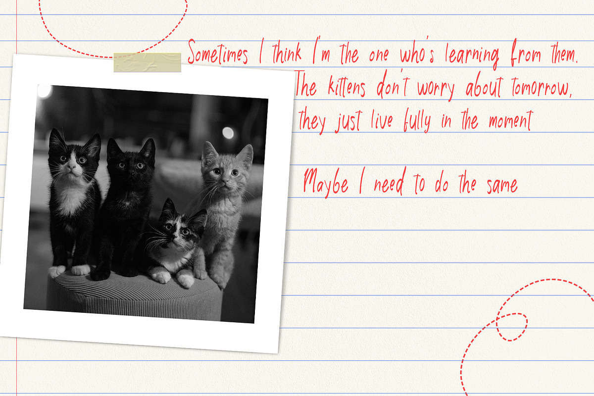 Clumsy Notes, a Handwritten Font by deadlock studio (Photo 4 of 9)