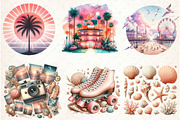 Watercolor Summer Clipart, an Illustration by Libby Wishes (Thumbnail 5 of 5)