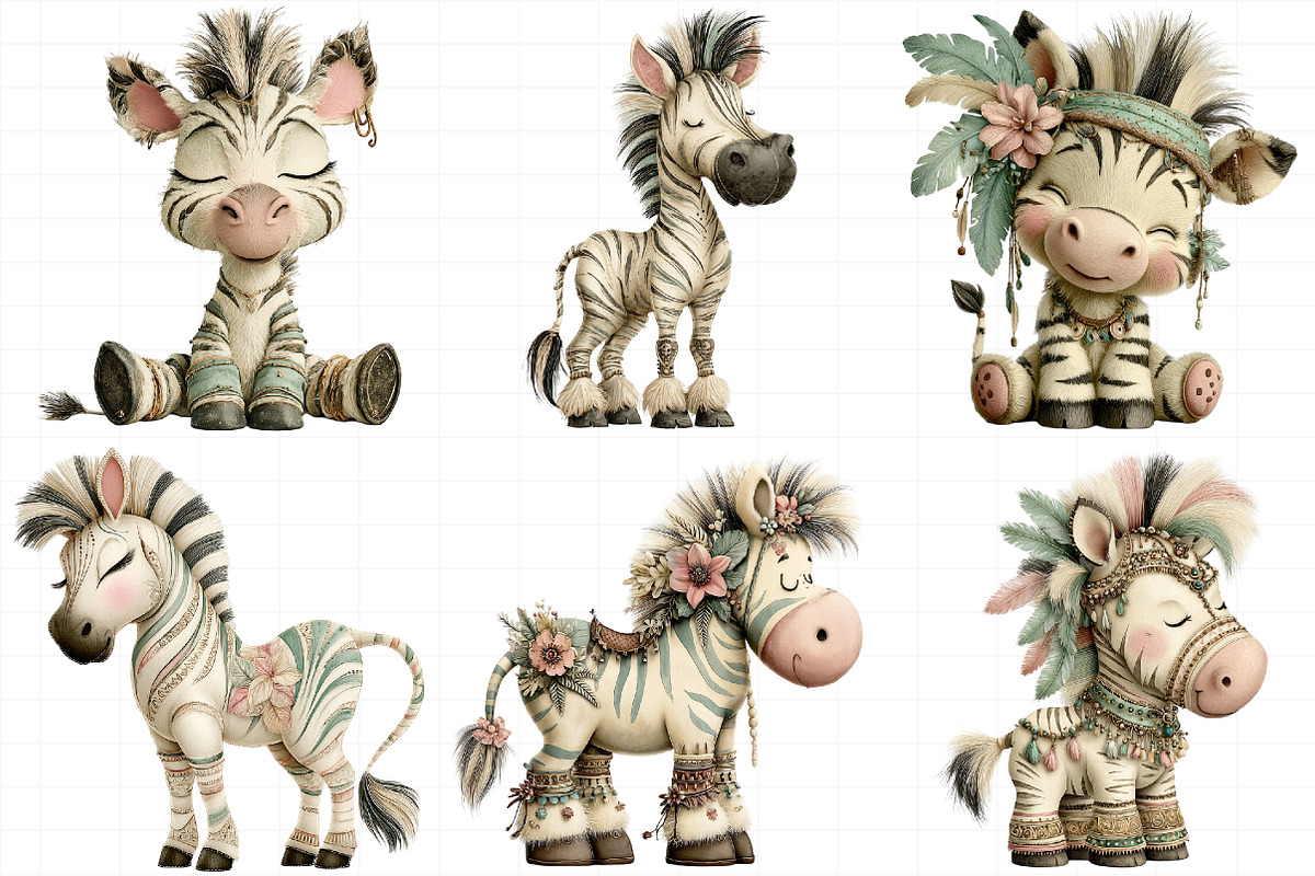 Creation Zebra Harmony Clipart, an Illustration by Daily.Designs (Photo 8 of 8)