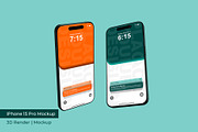 iPhone 15 Pro Mockup | 3D Rendering, an iPhone Mockup by mrfauzi (Thumbnail 6 of 17)