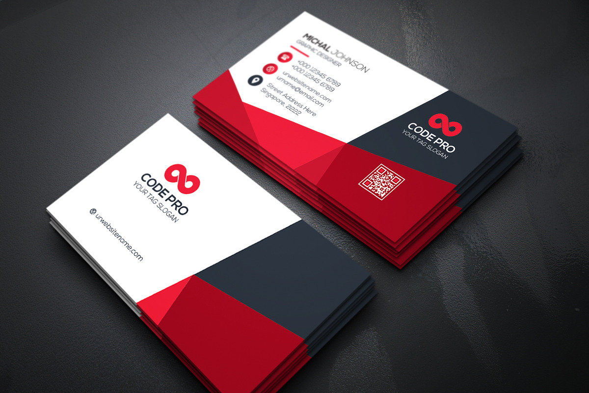 Business Cards 2 in 1, a Business Card Template by Genereux Art (Photo 3 of 8)