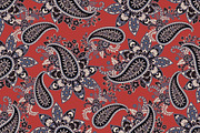 Paisley seamless fabric patterns, a Pattern Graphic by antalogiya (Thumbnail 2 of 6)
