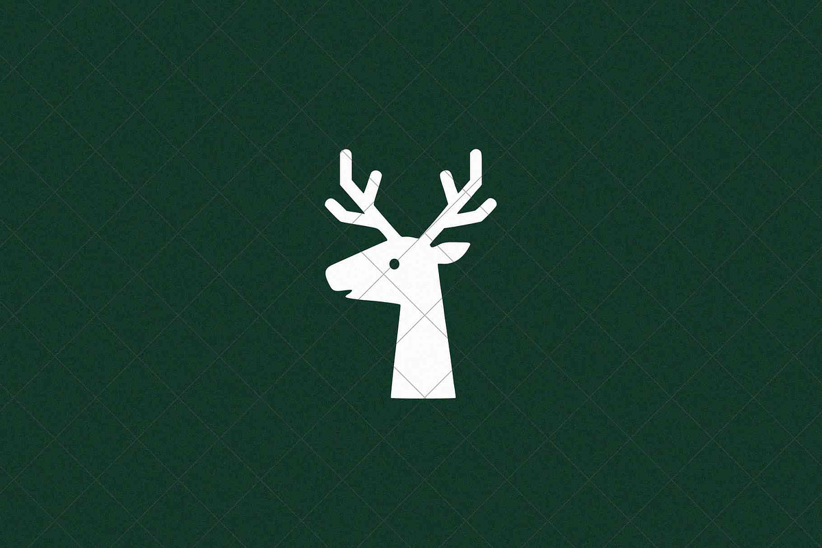 Minimalist Deer Icon Head, an Animal Illustration by Vectorium Studio (Photo 3 of 4)