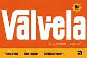 Valvela Bold Modern Logo Font, a Sans Serif Font by Vadovastd (Thumbnail 1 of 9)