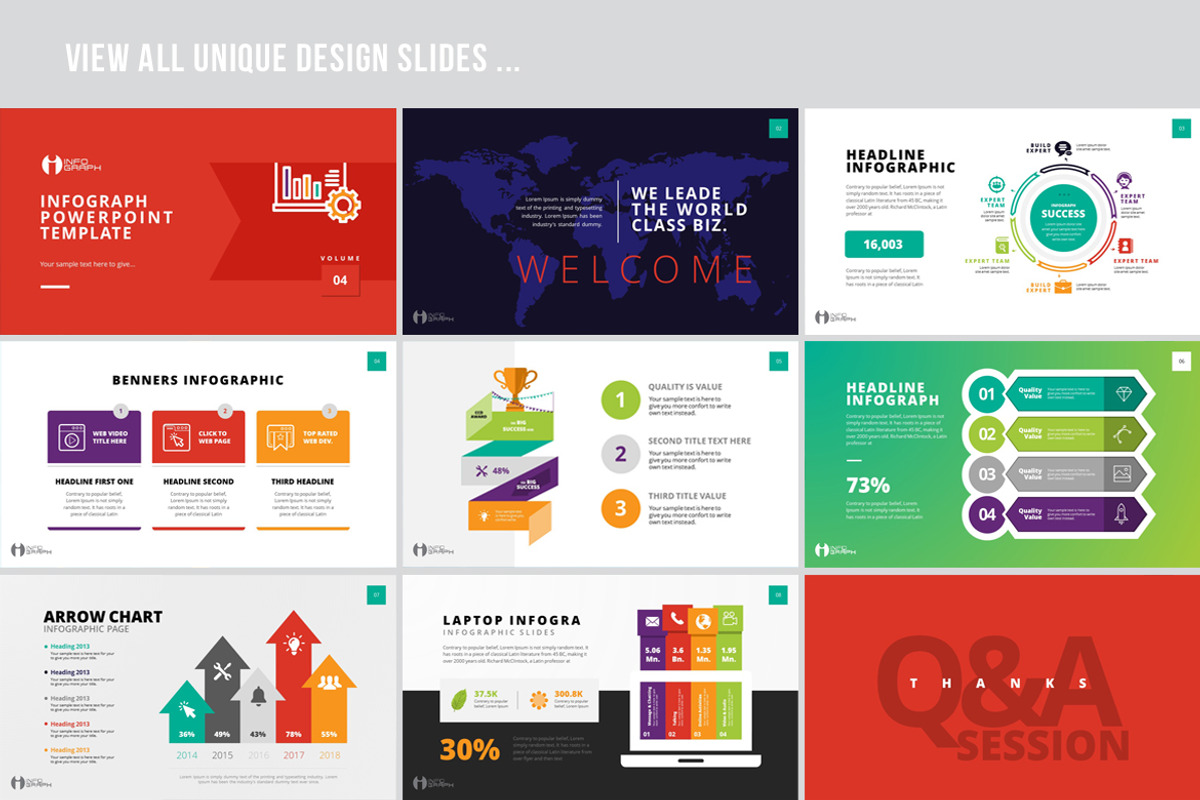 Minimal Infographic PPTX Bundle preview 5