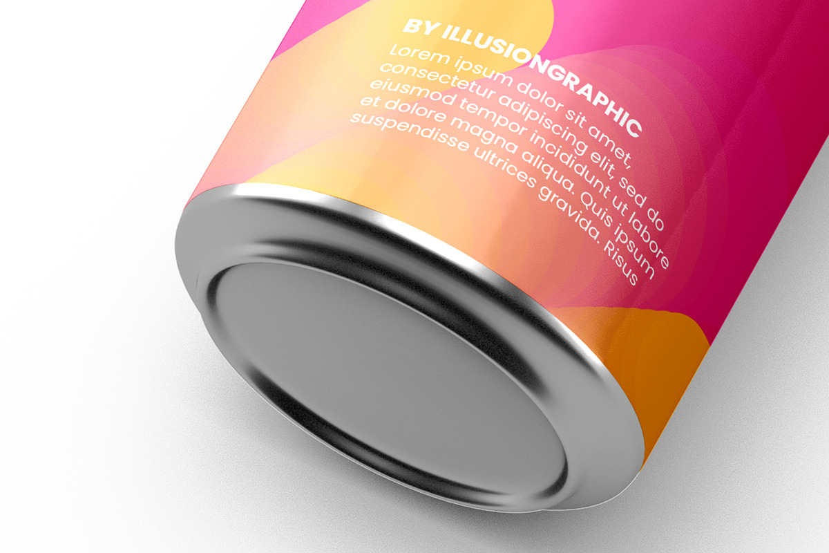 Can Mockup - 9 Views, a Packaging Mockup by Illusiongraphic (Photo 15 of 20)