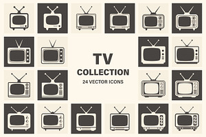 Retro TV Vector Set