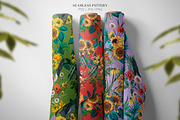 Sunflower Pattern denim, a Wallpaper Graphic by Luiz da Rolt Grathwohl (Thumbnail 5 of 10)
