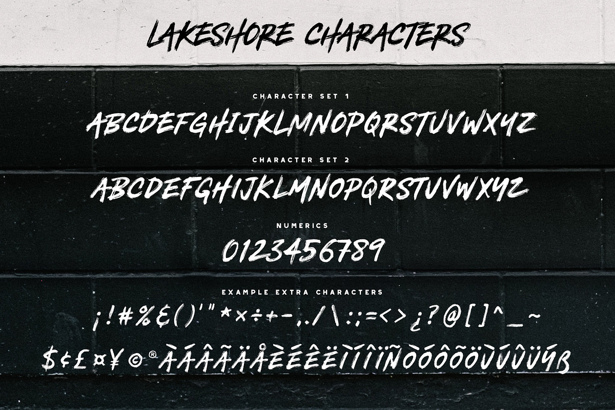 Lakeshore Brush Font preview 7