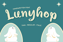 Handwritten font - Lunyhop