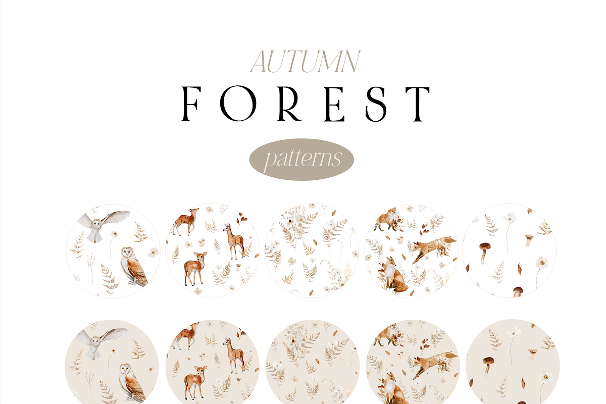Autumn and Winter FOREST -watercolor, a Seasonal Illustration by Youksy (Photo 24 of 29)