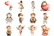 Retro Valentines Day Kids, an Illustration by Design Market (Thumbnail 2 of 3)