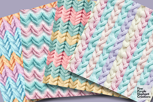 Pastel Knit Fabric Texture Pattern