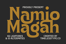Namio Magah Modern Serif Font