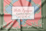 Belle Époque Garden Silk Scarf, an Object Graphic by ilustrinna (Thumbnail 1 of 7)