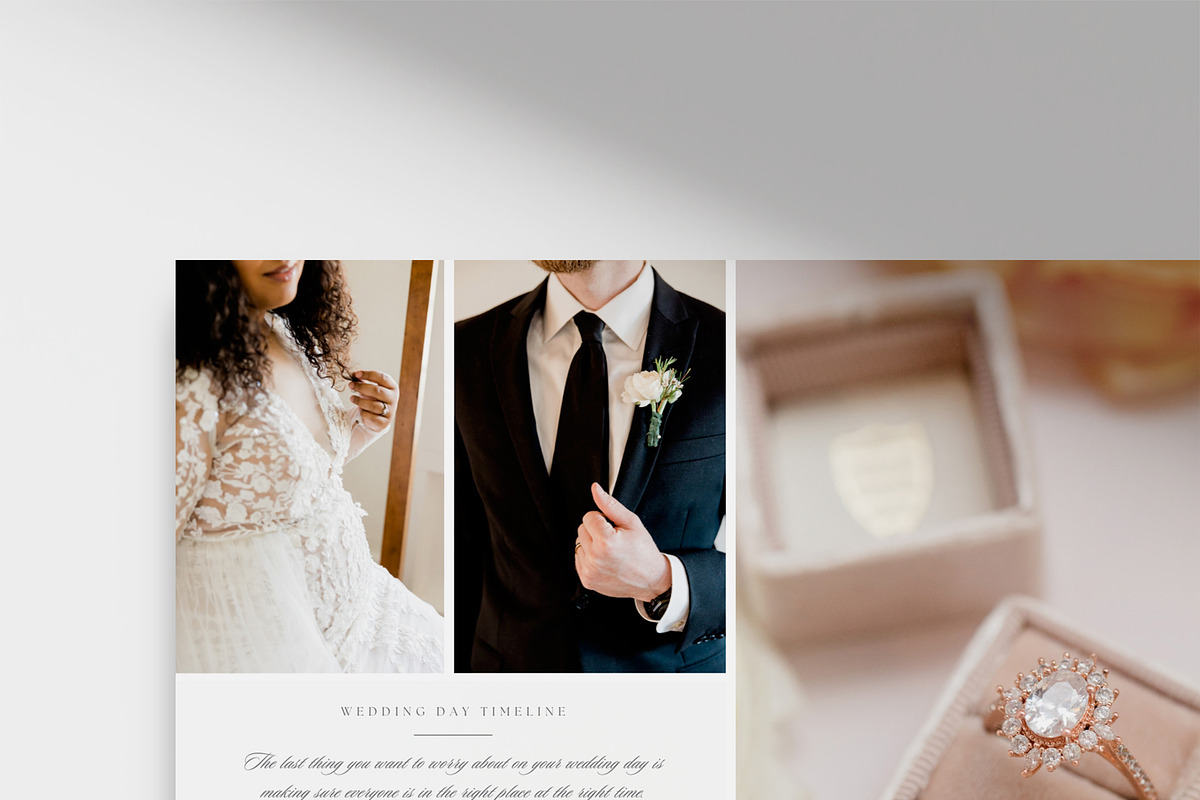 Canva Wedding Day Timeline, a Flyer Template by roselindoco (Photo 2 of 2)
