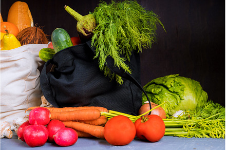 Shopping, groceries, bags full of, a Food & Drink Photo by Ungvar Studio