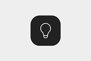 Bulb, an Outline Icon by Jordy (Thumbnail 2 of 2)