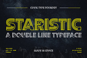 Staristic, a Sans Serif Font by graphicook (Thumbnail 1 of 10)