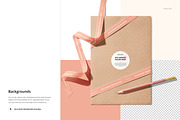Shipping Envelope & Ribbons Mockup, a Merchandise Mockup by creatsy5 (Thumbnail 5 of 6)
