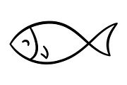 Doodle Hand Drawn Fish Collection, an Animal Illustration by Elena Pimukova (Thumbnail 2 of 13)