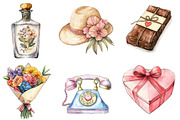 Watercolor Doodle Mother's Day PNG, an Illustration by SinaCreation (Thumbnail 2 of 5)