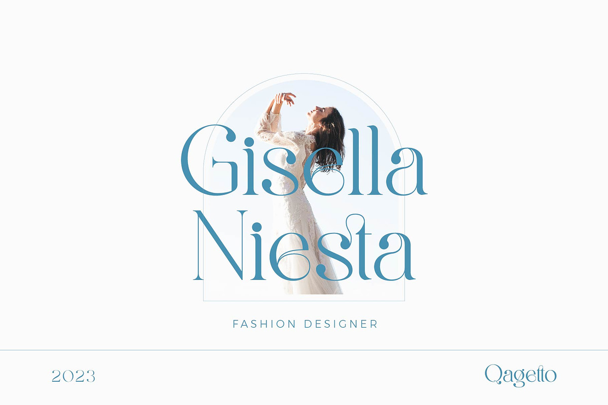 Qagetto - A Stylish Serif, a Serif Font by Aqeel_Art (Photo 2 of 8)