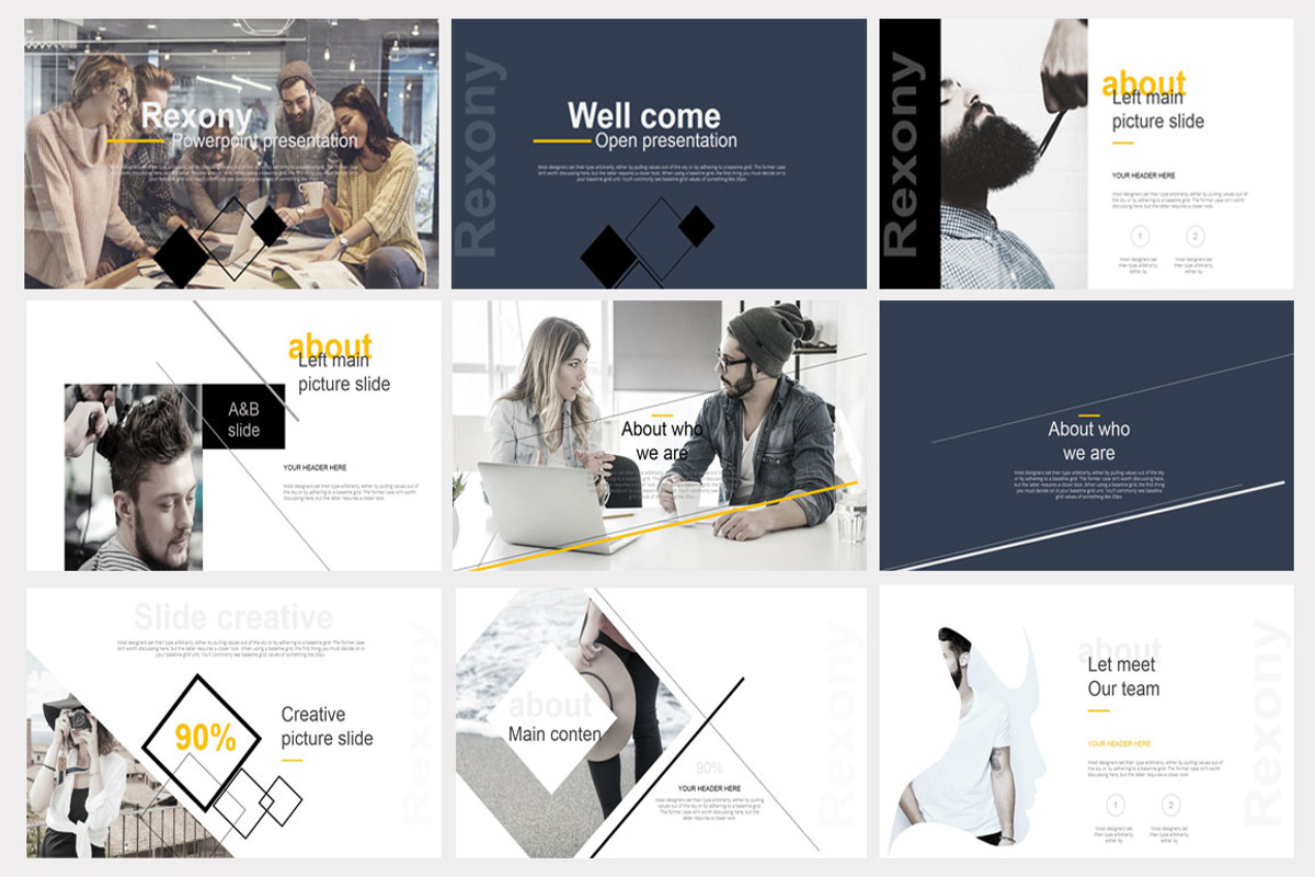 Rexony Creative Powerpoint Template, a Presentation Template by SlideBester (Photo 2 of 8)