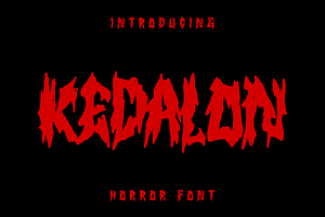 KEDALON - Horror Font